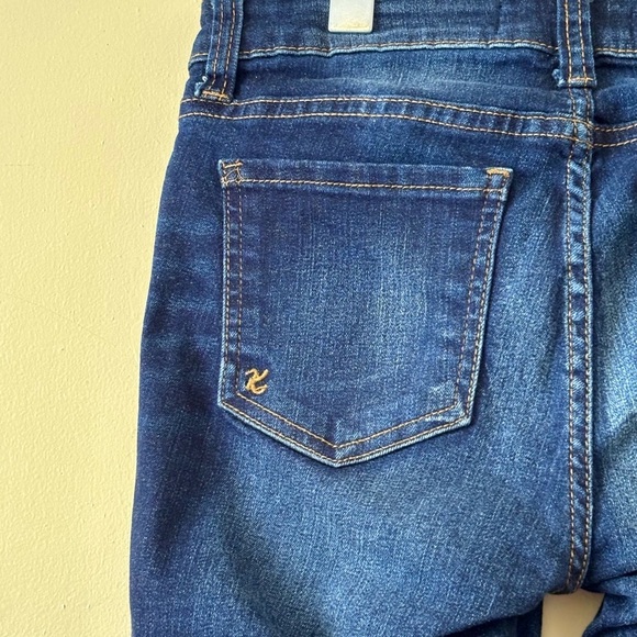 KUT| Kut from the Kloth Luxury Denim Embroidered Distressed Blue Jeans Sz 4 - Picture 9 of 9